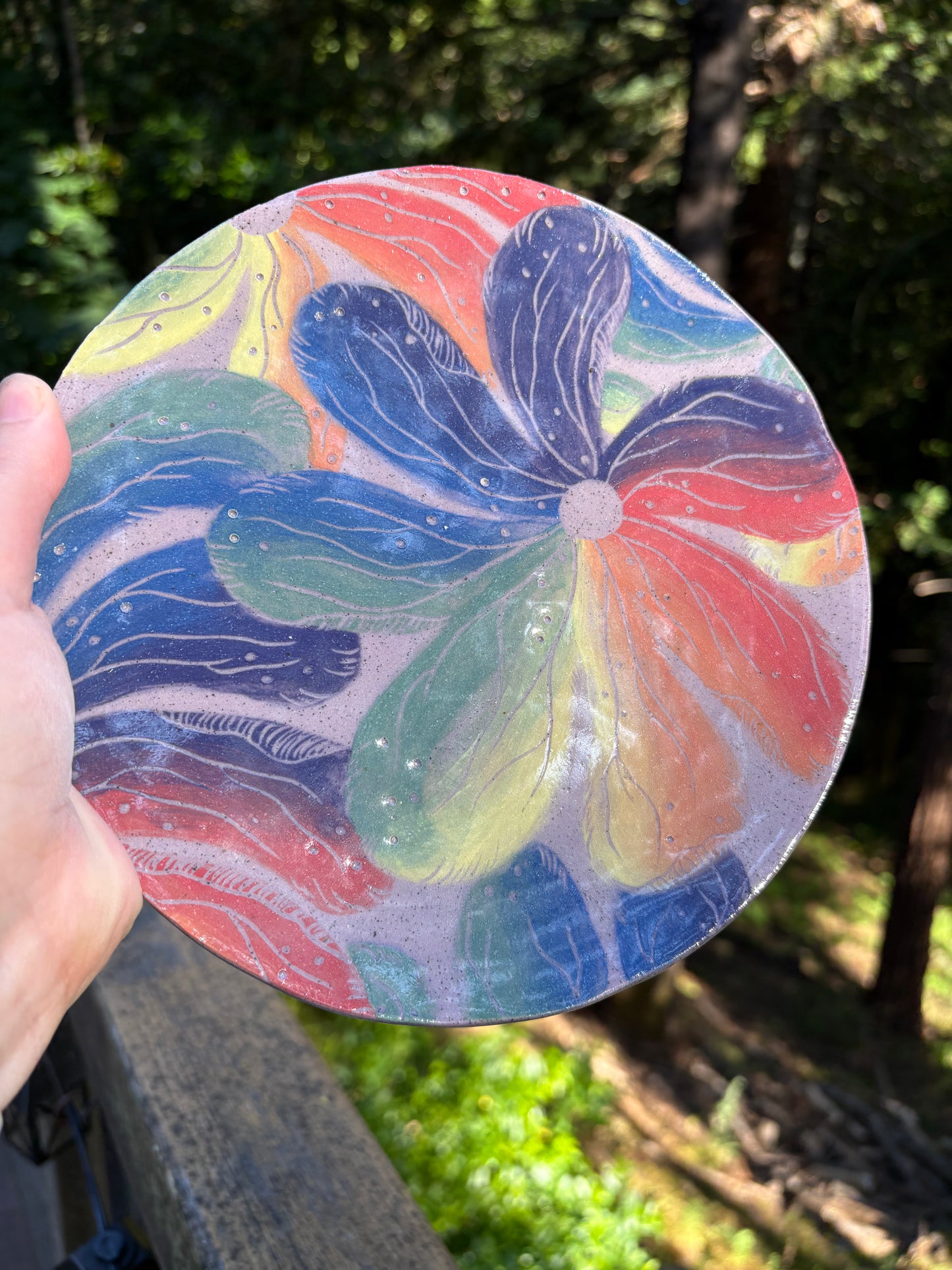 Rainbow Flower Plate PRE-ORDER